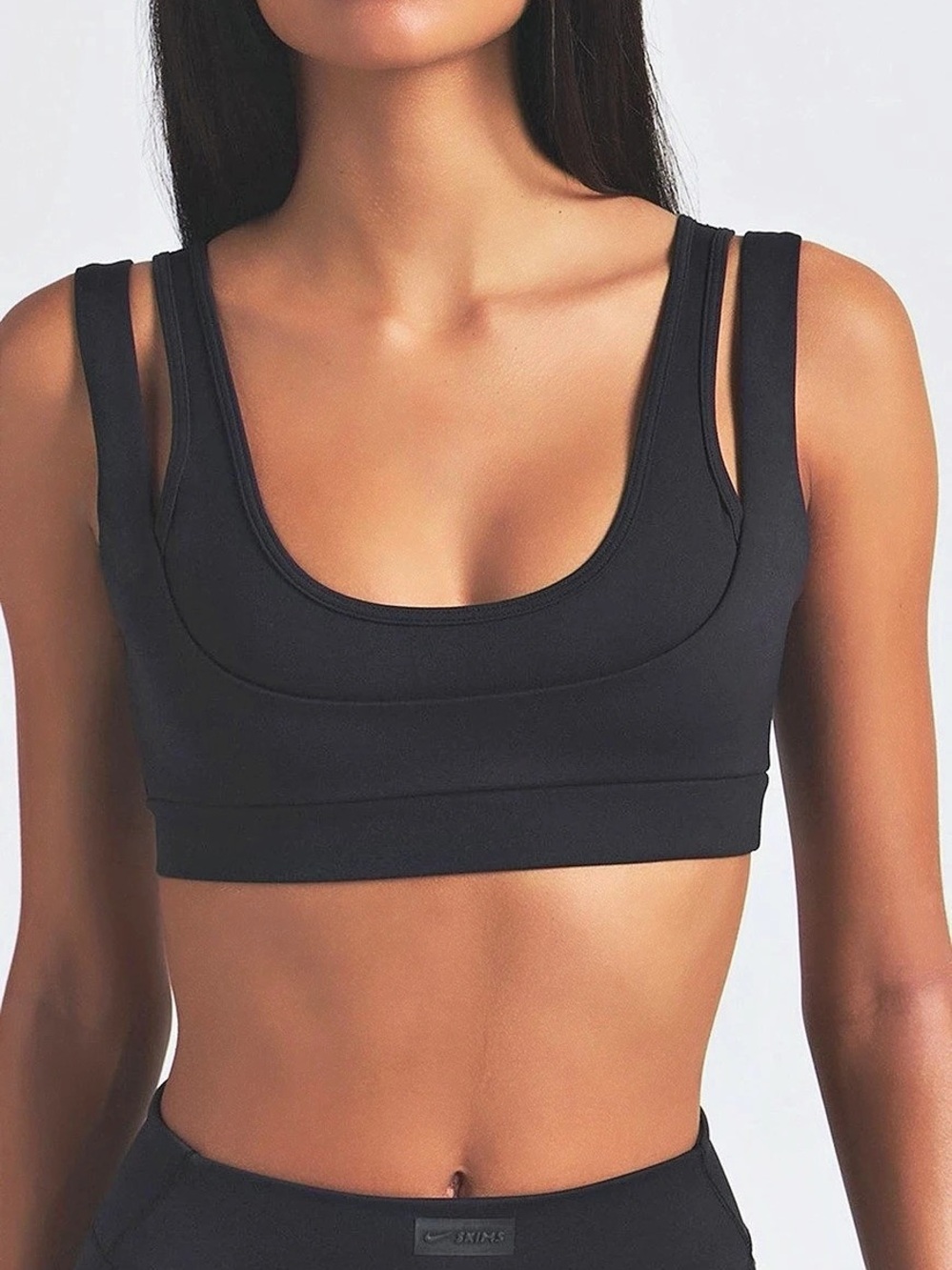 NikeSKIMS Matte Double Strap Scoop Bra XS